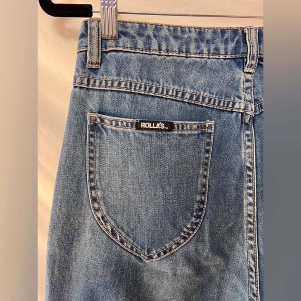 High Rise Crop Kick Rollas Jeans